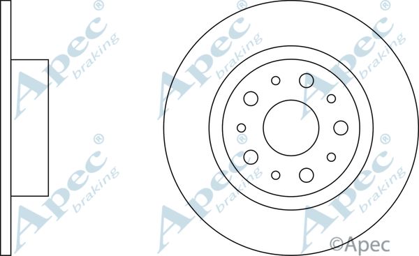 APEC BRAKING Bremžu diski DSK804